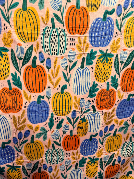 Colorful Pumpkins Throw Blanket