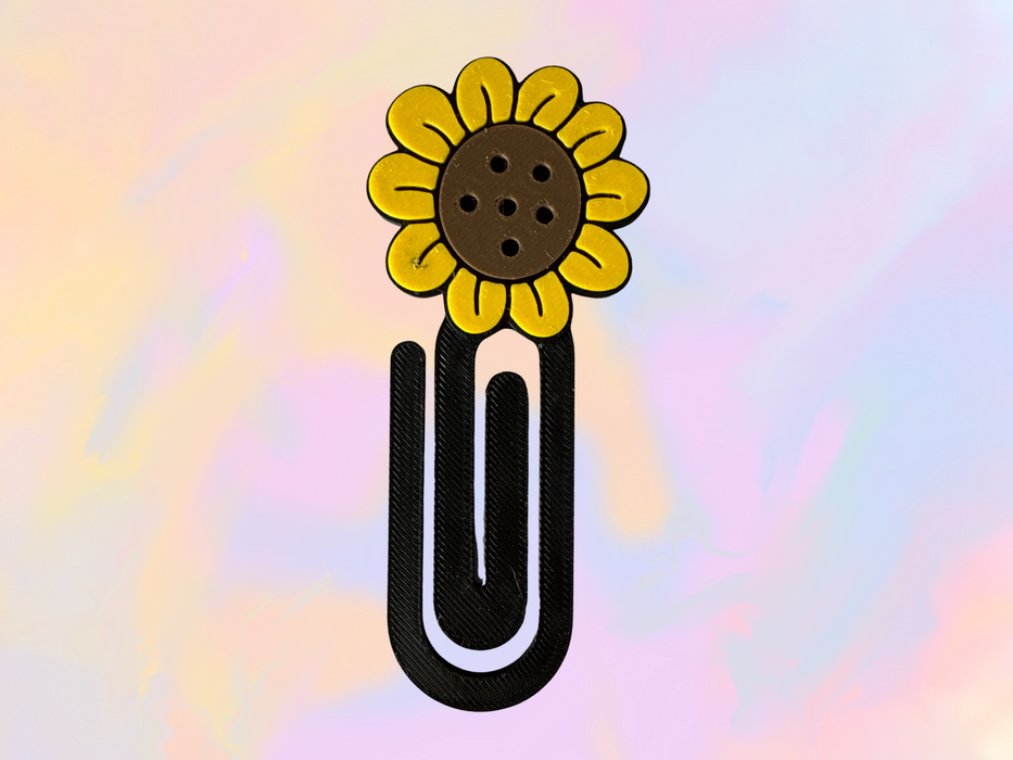 Sunflower Paperclip Bookmark