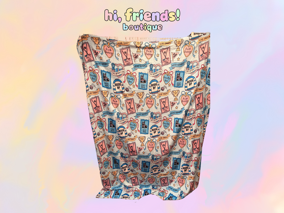 Hockey SMUT Throw Blanket