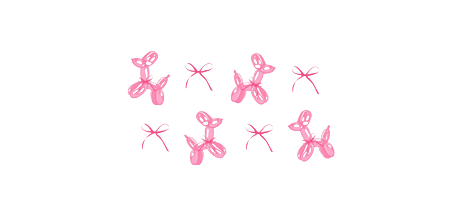 Pink Balloon Dogs Wrap