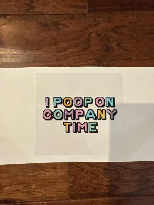 Company Time Decal