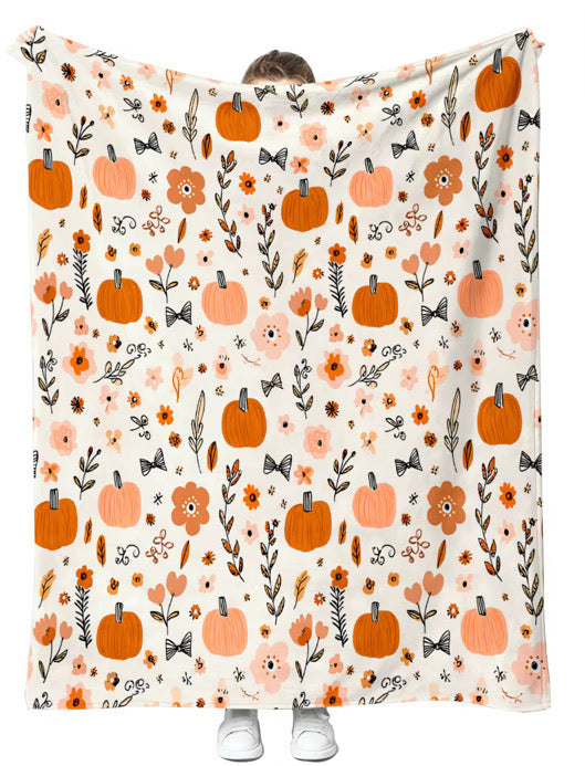 Pumpkins Throw Blanket
