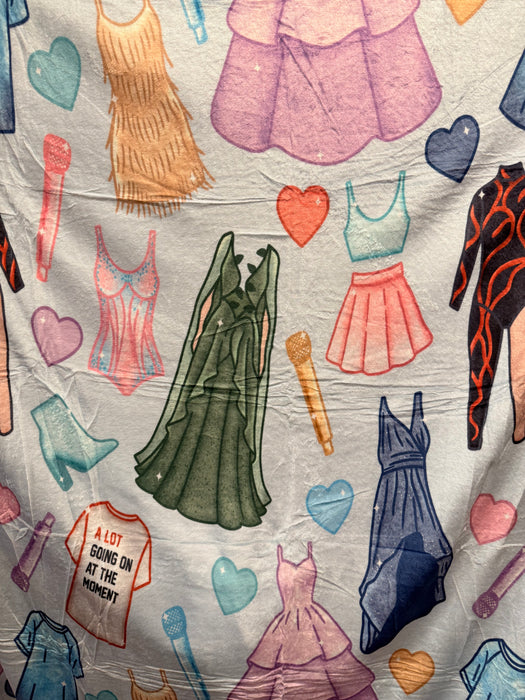 Eras Outfits Throw Blanket