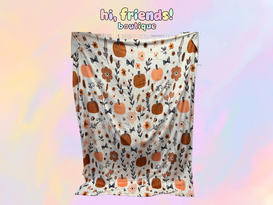 Pumpkins Throw Blanket
